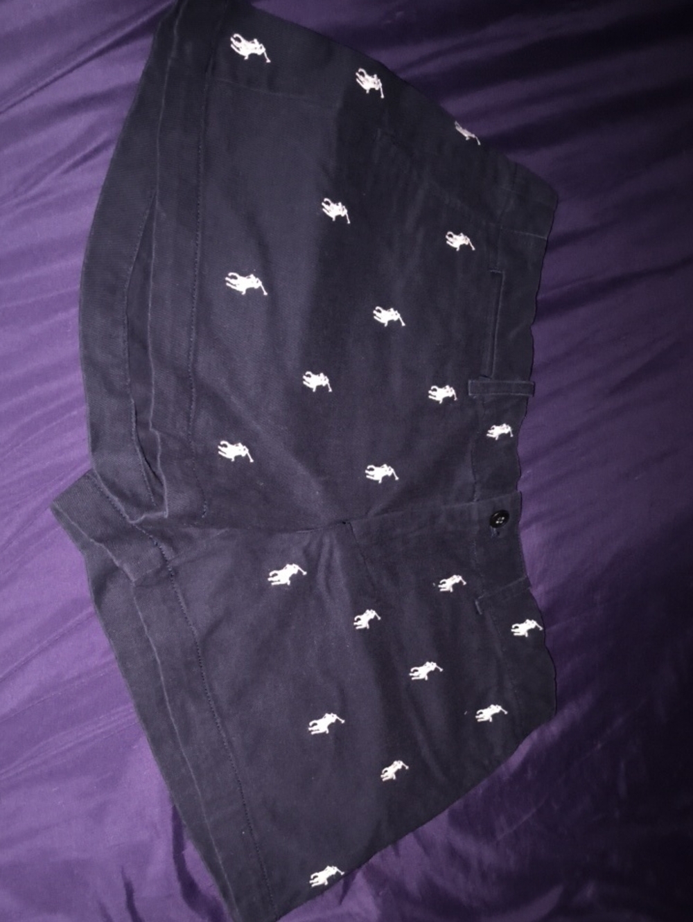 Ralph Lauren Sport Navy Embroidered Pony Shorts Size 4